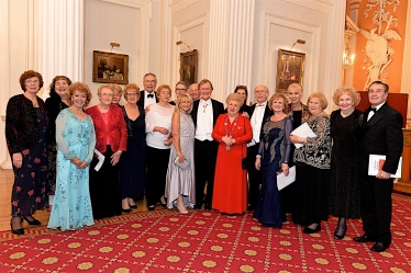 Sir David spoke at the Christmas Banquet